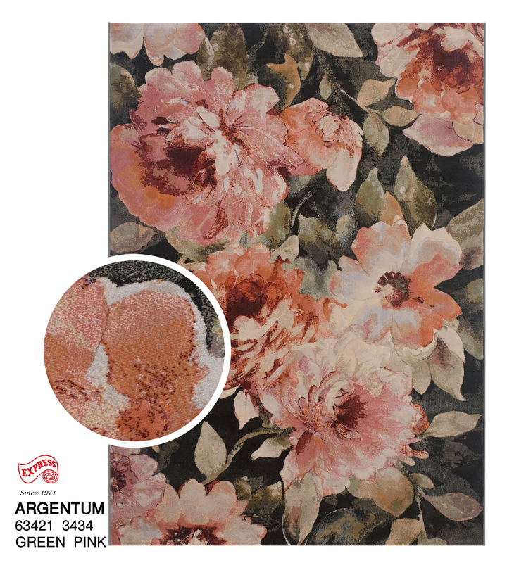 พรมรุ่น ARGENTUM (L) 63421 3434 L 160x230 ซม. GREEN PINK
