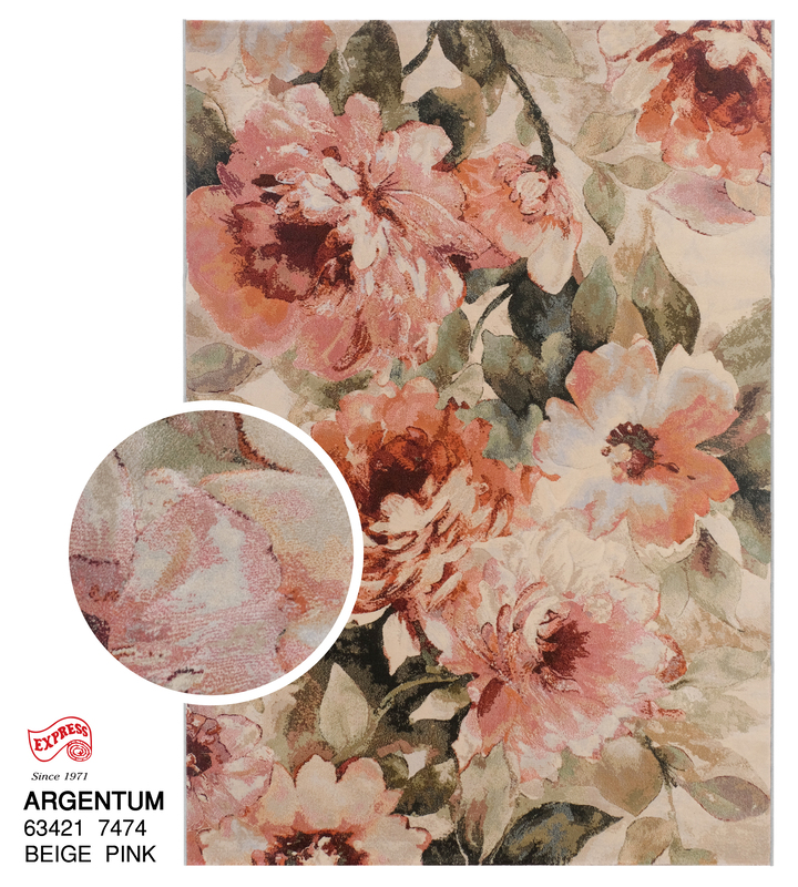 พรมรุ่น ARGENTUM (L) 63421 7474 L 160x230 ซม. BEIGE PINK