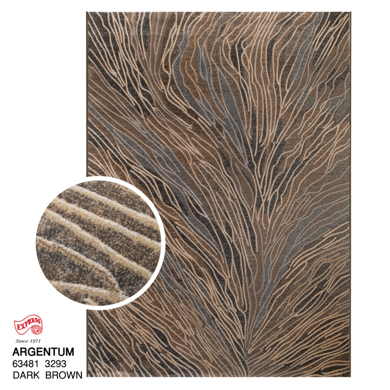 พรมรุ่น ARGENTUM (L1) 63481 3293 L1 200x290 ซม. DARK BROWN