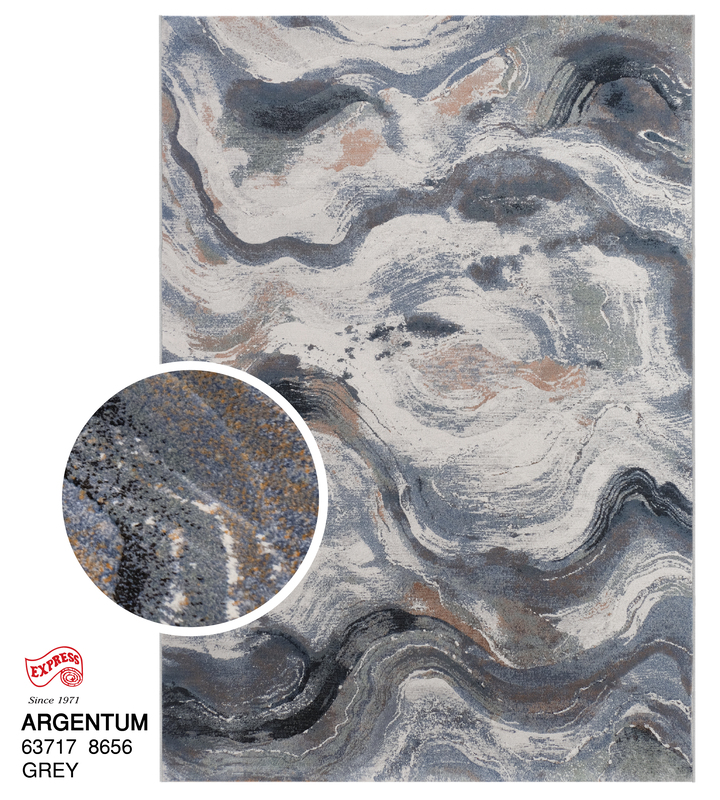 พรมรุ่น ARGENTUM (L) 63717 8656 L 160x230 ซม. GREY