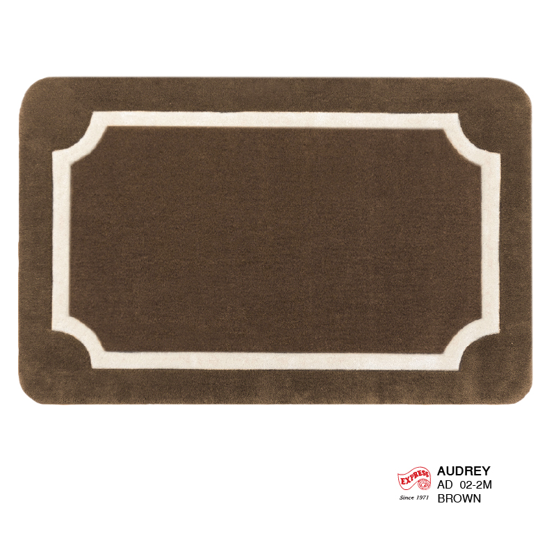 พรมรุ่น AUDREY MAT (DM) AD02-2 DM 50x80 ซม. BROWN (พรีออเดอร์)