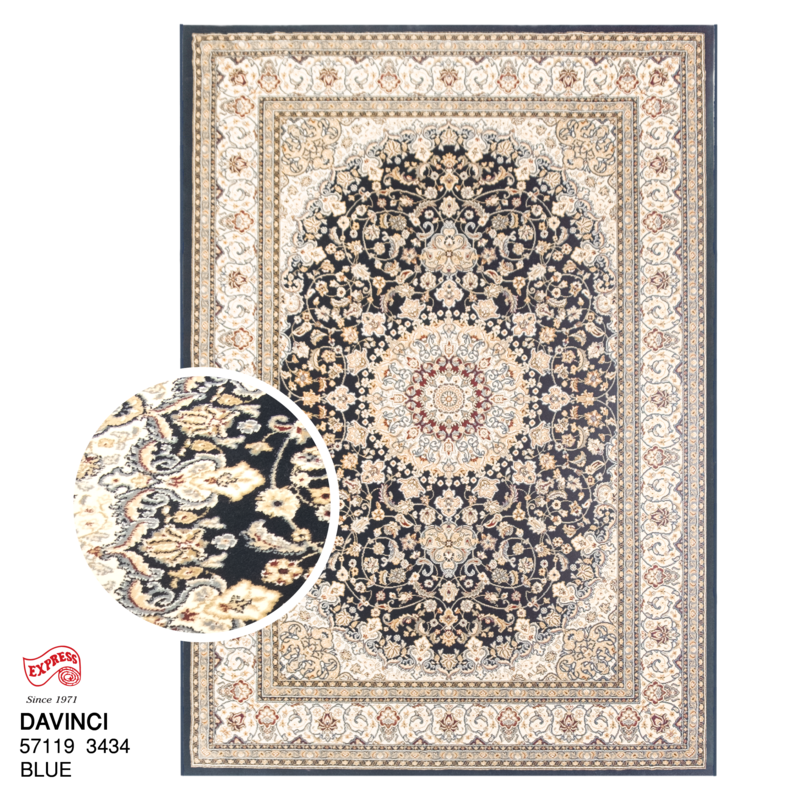 DAVINCI (L1) 57119 3434 L1 200x290 CM. BLUE
