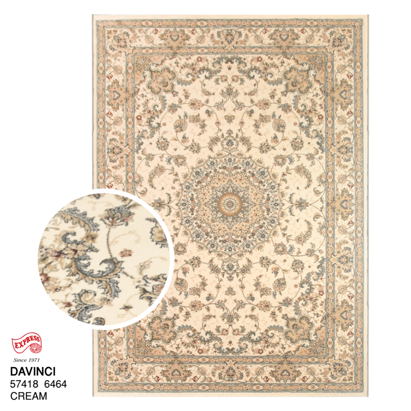 DAVINCI (L1) 57418 6464 L1 200x290 CM. CREAM