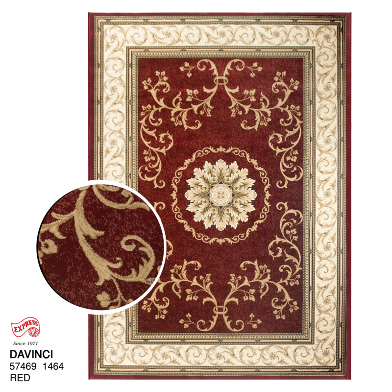 DAVINCI (L1) 57469 1464 L1 200x290 CM. RED