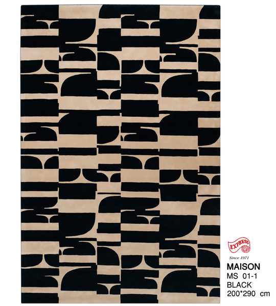 ELLE DECOR - พรมรุ่น MAISON (L1) MS01-1 L1 200x290 ซม. BLACK