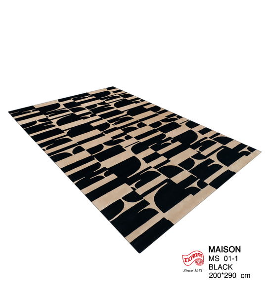 ELLE DECOR - พรมรุ่น MAISON (L1) MS01-1 L1 200x290 ซม. BLACK