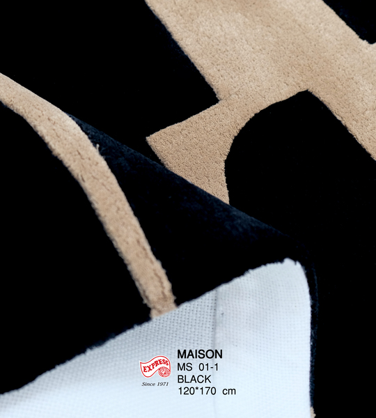 ELLE DECOR - พรมรุ่น MAISON (M) MS01-1 M 120x170 ซม. BLACK
