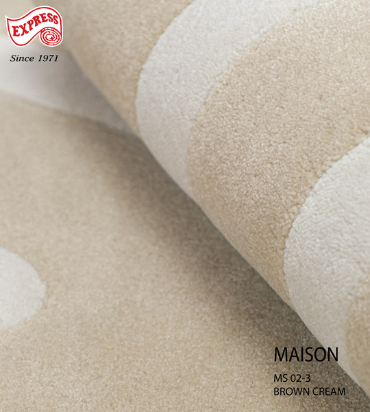 ELLE DECOR - พรมรุ่น MAISON (S) MS02-3 S 80x150 ซม. BROWN CREAM