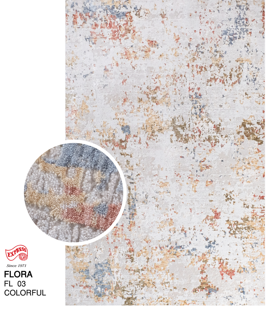 พรมรุ่น FLORA (L1) FL03 L1 200x300 ซม. COLORFUL