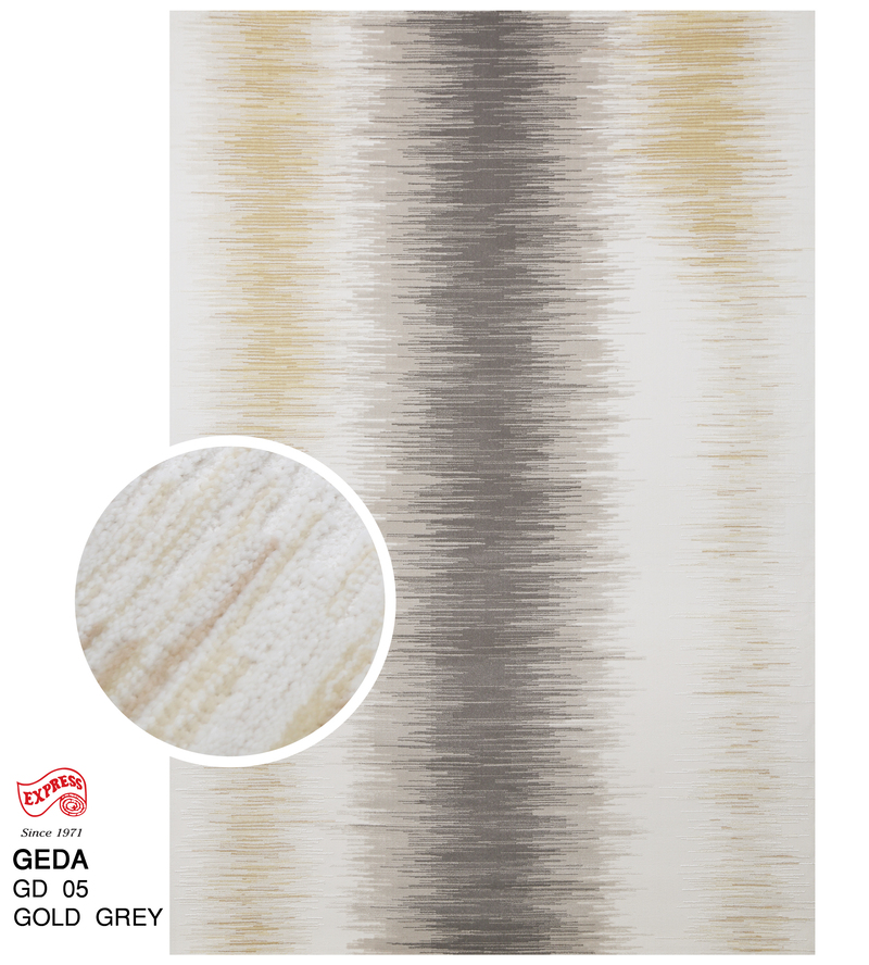 พรมรุ่น GEDA (XXL) GD05 XXL 300x400 ซม. GOLD GREY