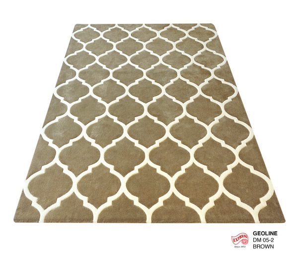 GEO LINE (L) RUG DM 05-2 L 160x230 cm. BROWN (PRE-ORDER)