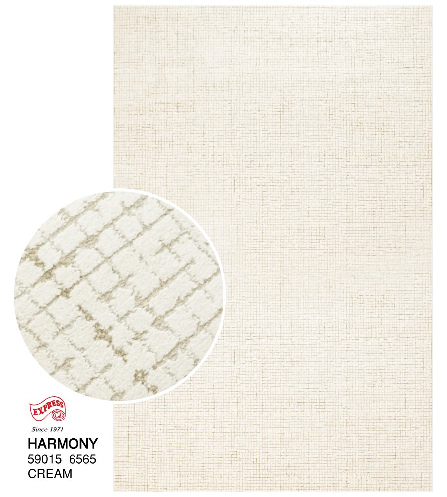 พรมรุ่น HARMONY (L) 59015 6595 L 160x230 ซม. CREAM