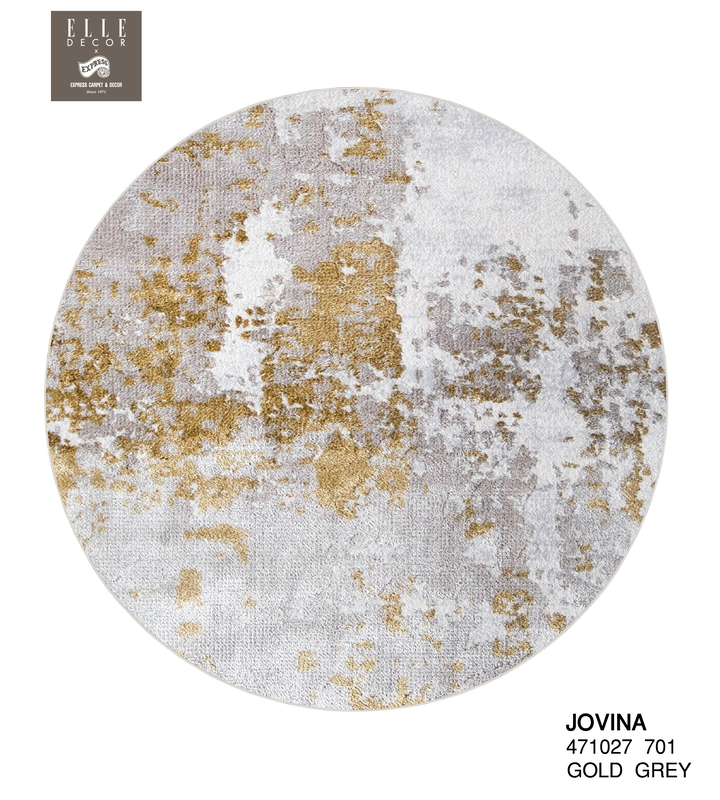 พรมรุ่น JOVINA (C-XXL) 471027 701 C-XXL 300x300 ซม. GOLD GREY