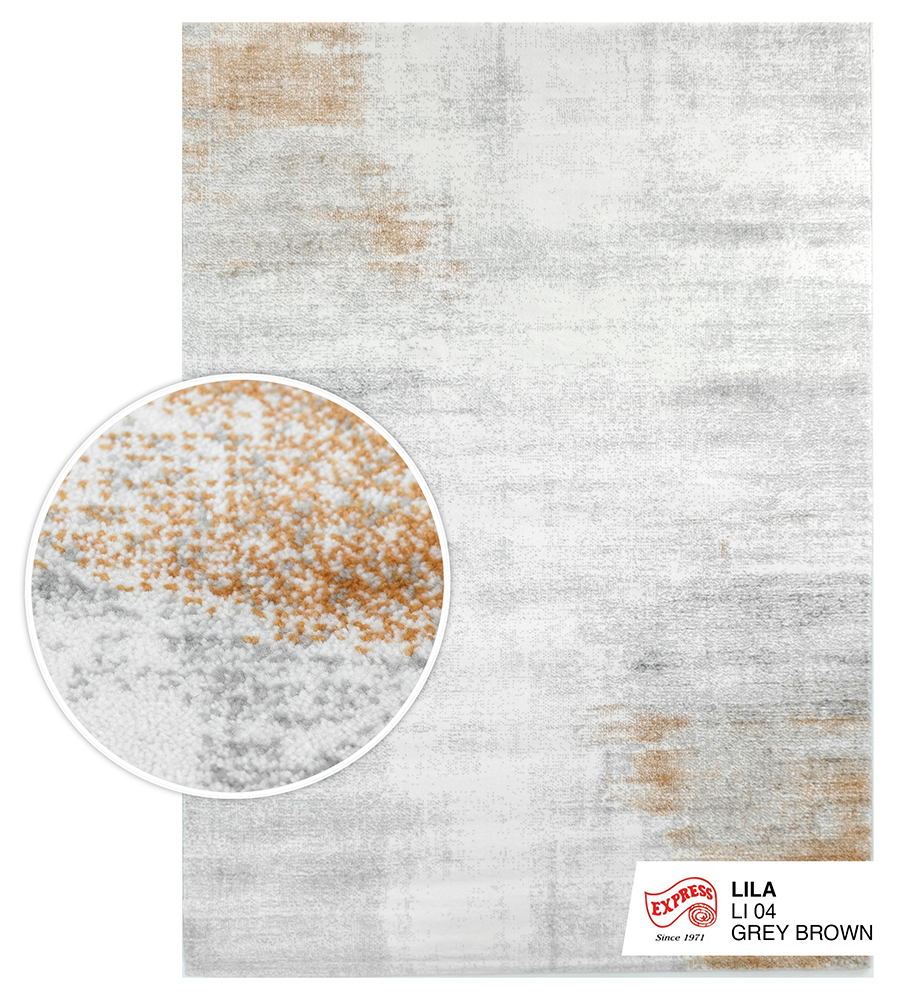 LILA (XL) RUG LI04 XL 240x340 CM. GREY BROWN