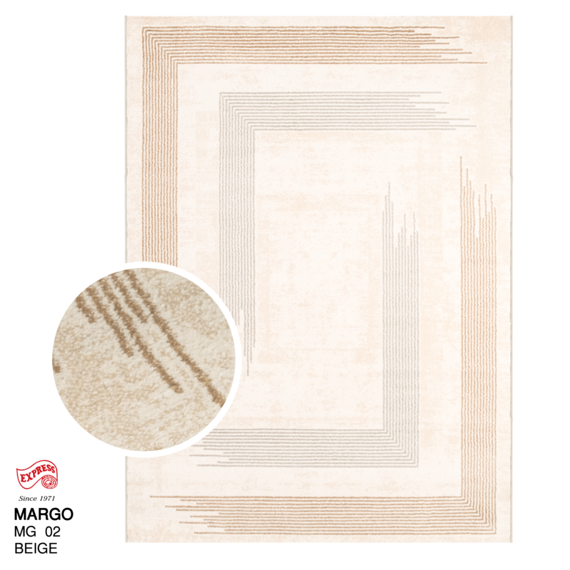 พรมรุ่น MARGO (XL) MG02 XL 240x340 ซม. BEIGE