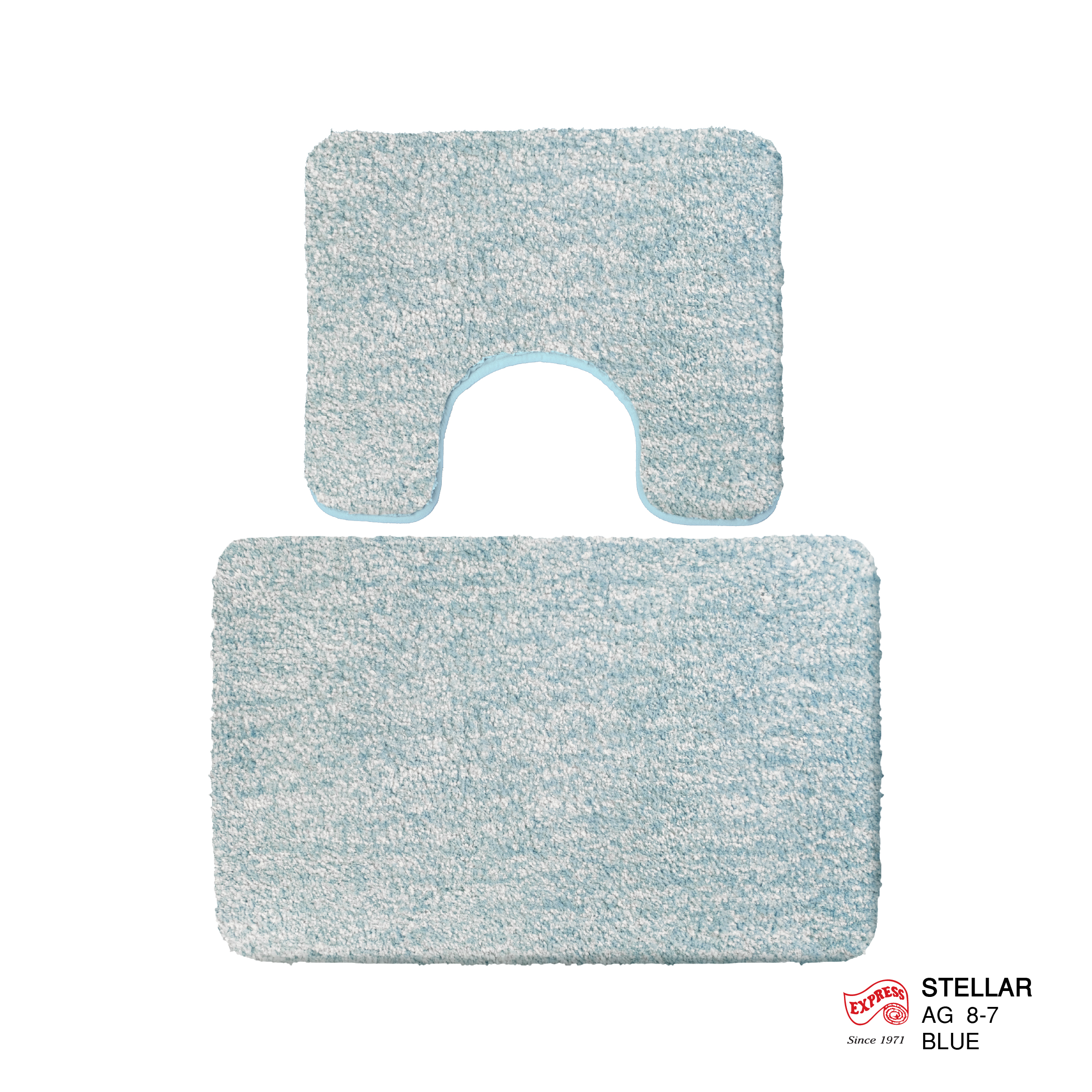 พรมเช็ดเท้าชุดห้องน้ำ (BATH MAT) รุ่น STELLAR AG 8-7 BLUE สีฟ้า