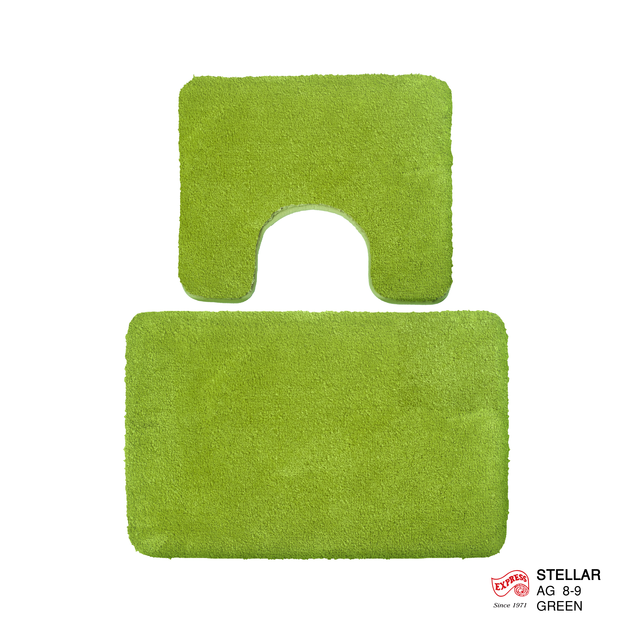 พรมเช็ดเท้าชุดห้องน้ำ (BATH MAT) รุ่น STELLAR AG 8-9 GREEN สีเขียว