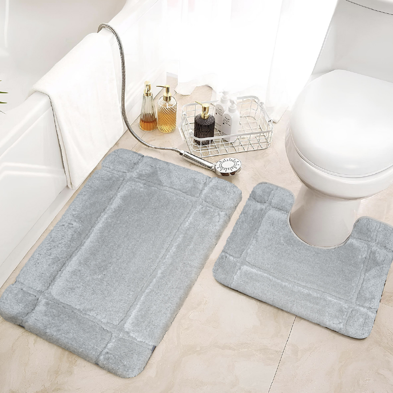 พรมเช็ดเท้าชุดห้องน้ำ (BATH MAT) รุ่น STELLAR DG 2-2 GREY สีเทา