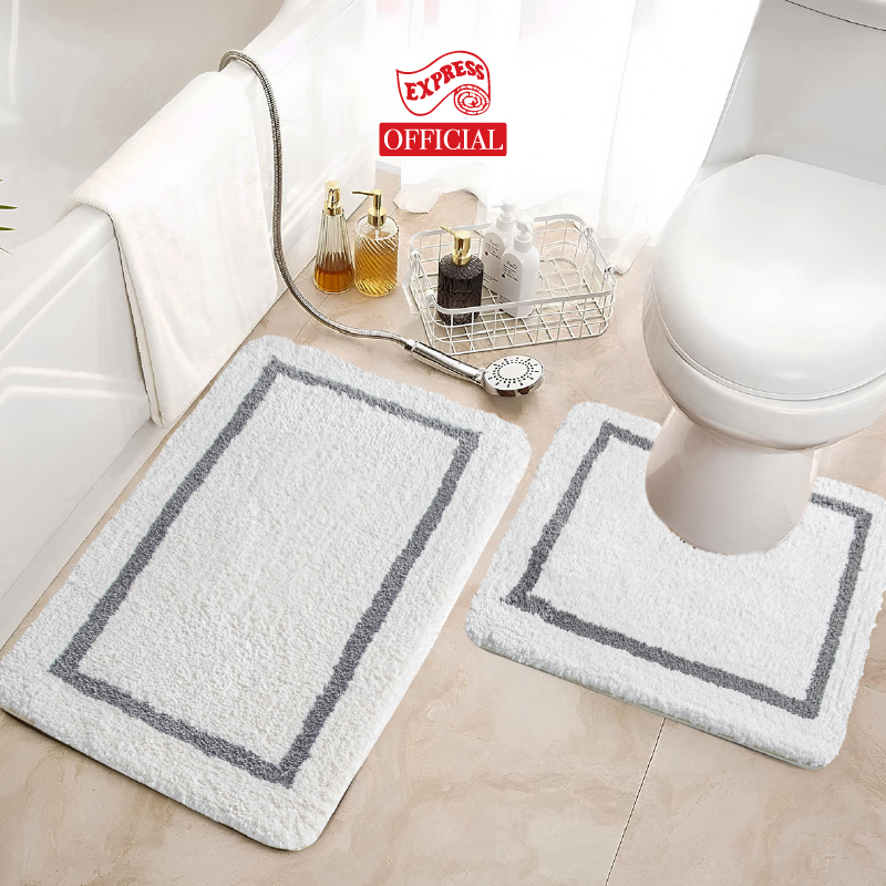 พรมเช็ดเท้าชุดห้องน้ำ (BATH MAT) รุ่น STELLAR EG 2-8 WHITE สีขาว