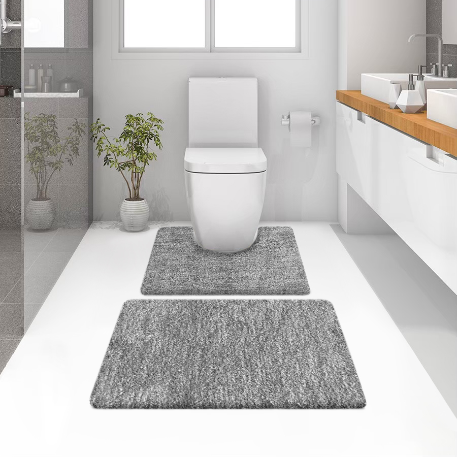 พรมเช็ดเท้าชุดห้องน้ำ (BATH MAT) รุ่น STELLAR CG 16 GREY CREAM สีเทาครีม