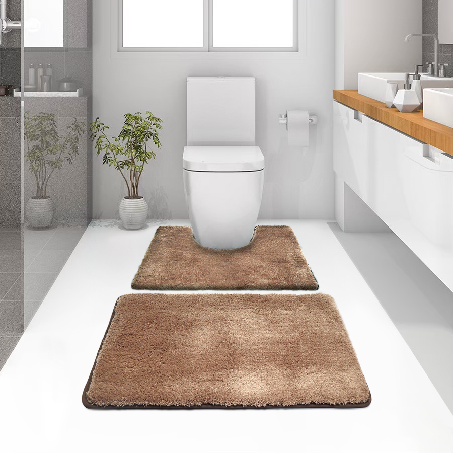 พรมเช็ดเท้าชุดห้องน้ำ (BATH MAT) รุ่น STELLAR CG 1 DARK BROWN สีน้ำตาล