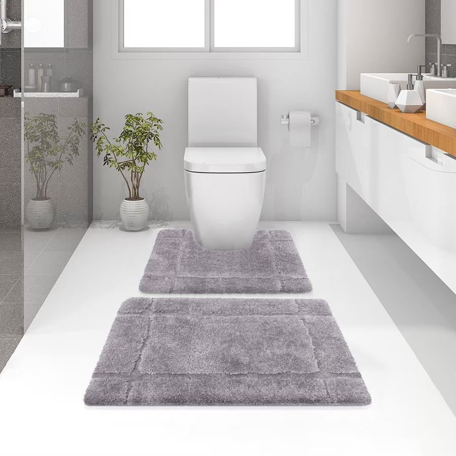 พรมเช็ดเท้าชุดห้องน้ำ (BATH MAT) รุ่น STELLAR DG 1-2 GREY สีเทา