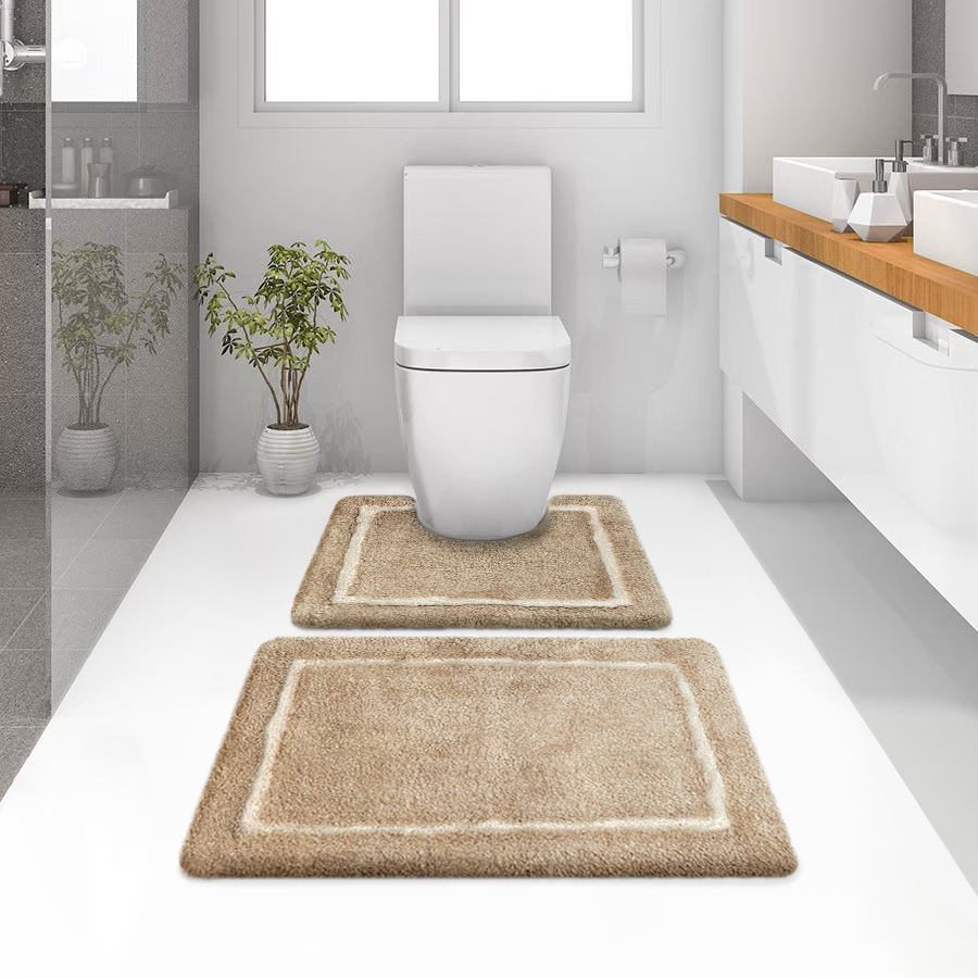 พรมเช็ดเท้าชุดห้องน้ำ (BATH MAT) รุ่น STELLAR EG 1-4 BROWN สีน้ำตาล