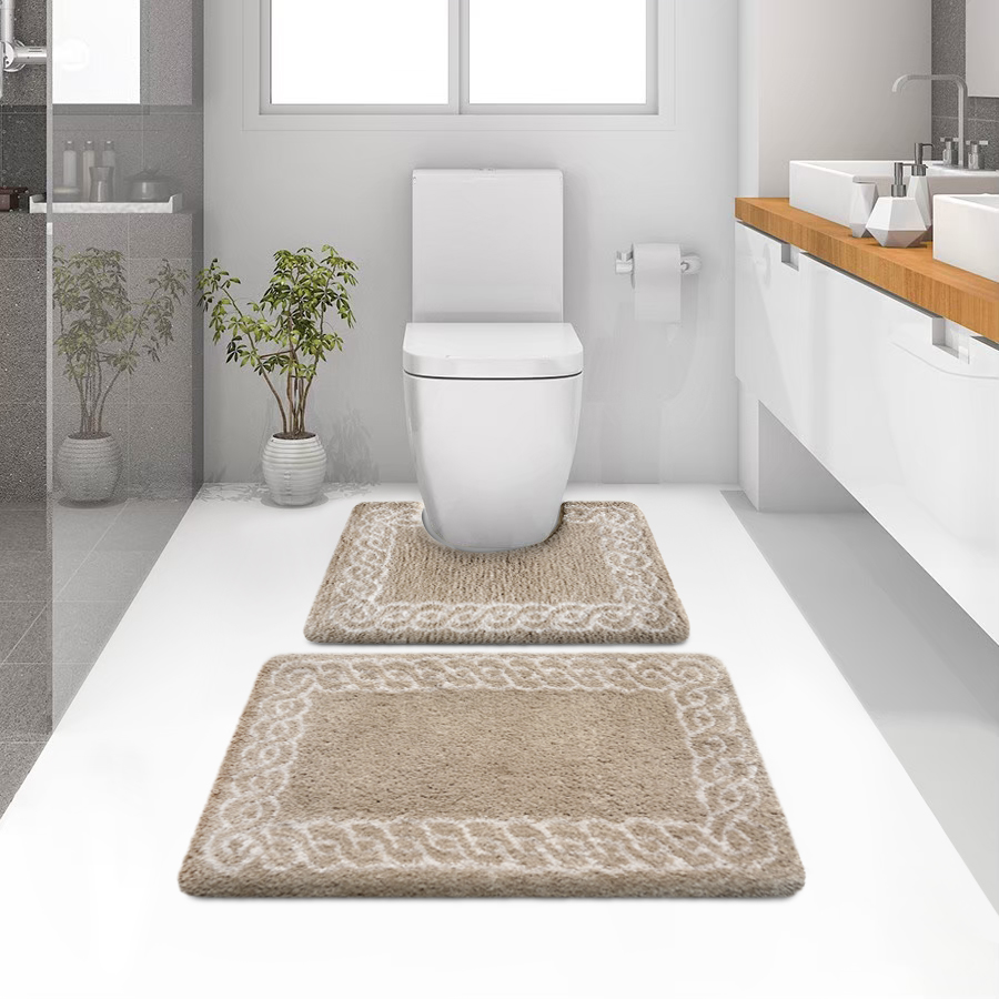 พรมเช็ดเท้าชุดห้องน้ำ (BATH MAT) รุ่น STELLAR RG 12-1 BROWN สีน้ำตาล