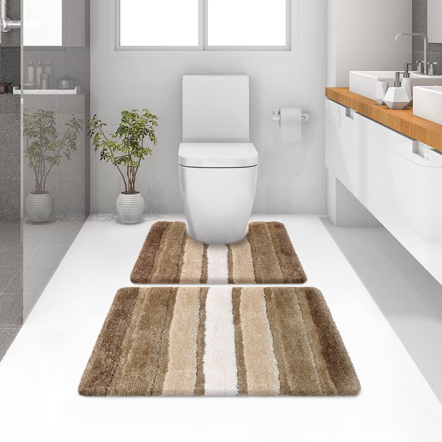 พรมเช็ดเท้าชุดห้องน้ำ (BATH MAT) รุ่น STELLAR RG 2-1 BROWN สีน้ำตาล