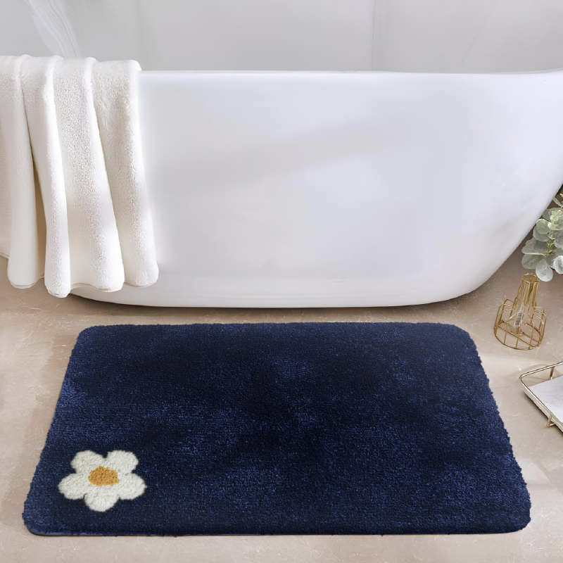 พรมเช็ดเท้าหน้าประตู (ELLE DOOR MAT) รุ่น ELLE AM 6-2 NAVY BLUE สีน้ำเงิน