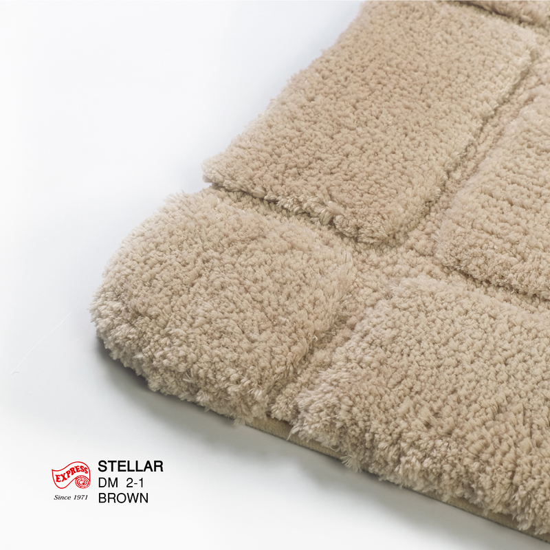 พรมเช็ดเท้าหน้าประตู (DOOR MAT) รุ่น STELLAR DM 2-1 BROWN สีน้ำตาล