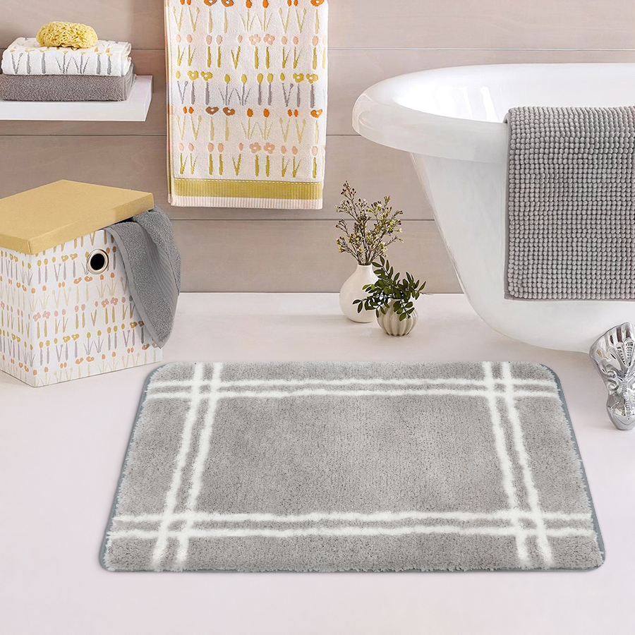 พรมเช็ดเท้าหน้าประตู (DOOR MAT) รุ่น STELLAR GM 1-6 GREY สีเทา