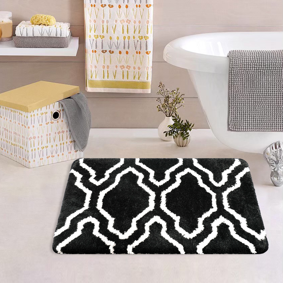 พรมเช็ดเท้าหน้าประตู (DOOR MAT) รุ่น STELLAR RM 20-3 BLACK สีดำ