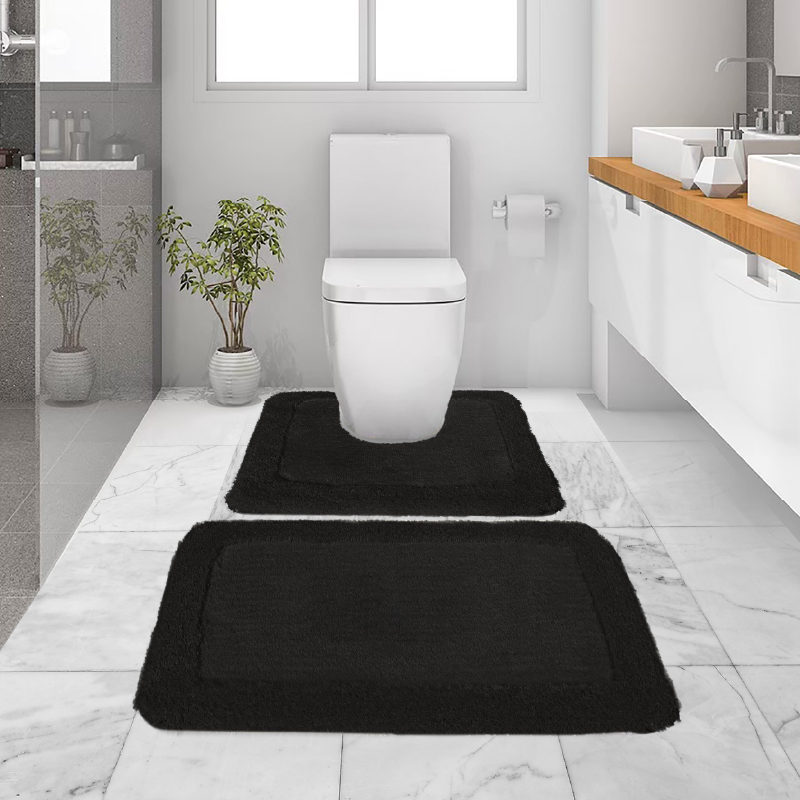 พรมเช็ดเท้าชุดห้องน้ำ (BATH MAT) รุ่น STELLAR AG 4-3 BLACK สีดำ