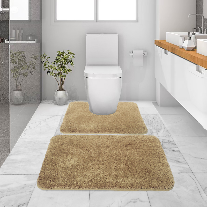 พรมเช็ดเท้าชุดห้องน้ำ (BATH MAT) รุ่น STELLAR AG 8-2 BROWN สีน้ำตาล