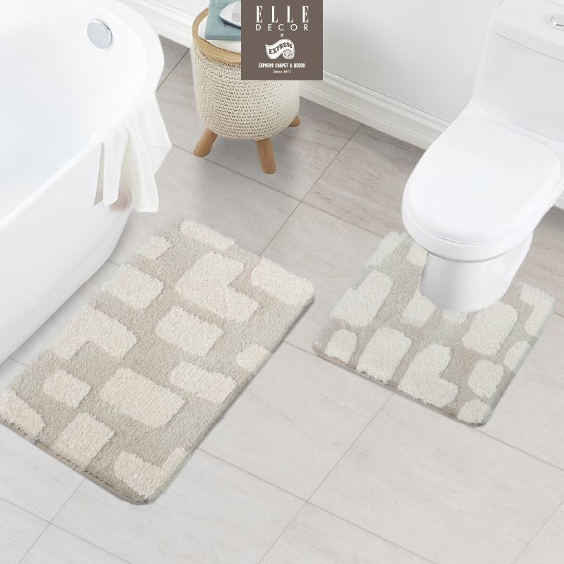 พรมเช็ดเท้าชุดห้องน้ำ (ELLE BATH MAT) รุ่น ELLE AG 1-1 CREAM สีครีม