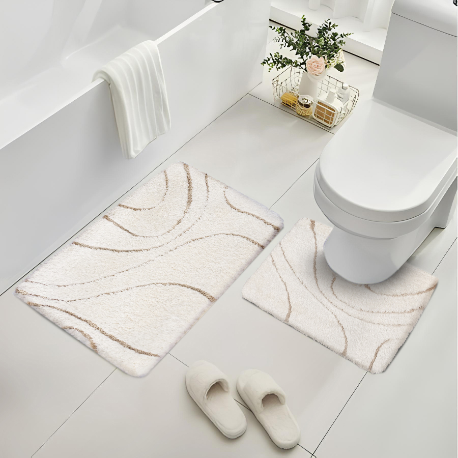 พรมเช็ดเท้าชุดห้องน้ำ (BATH MAT) รุ่น STELLAR AG 3-1 CREAM สีครีม