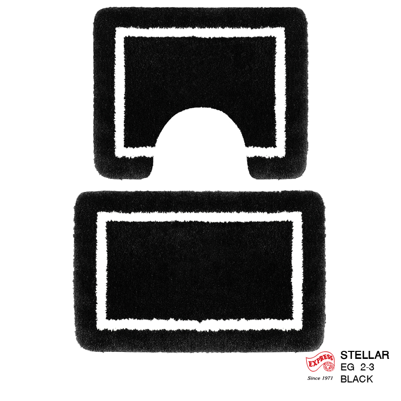 พรมเช็ดเท้าชุดห้องน้ำ (BATH MAT) รุ่น STELLAR EG 2-3 BLACK สีดำ