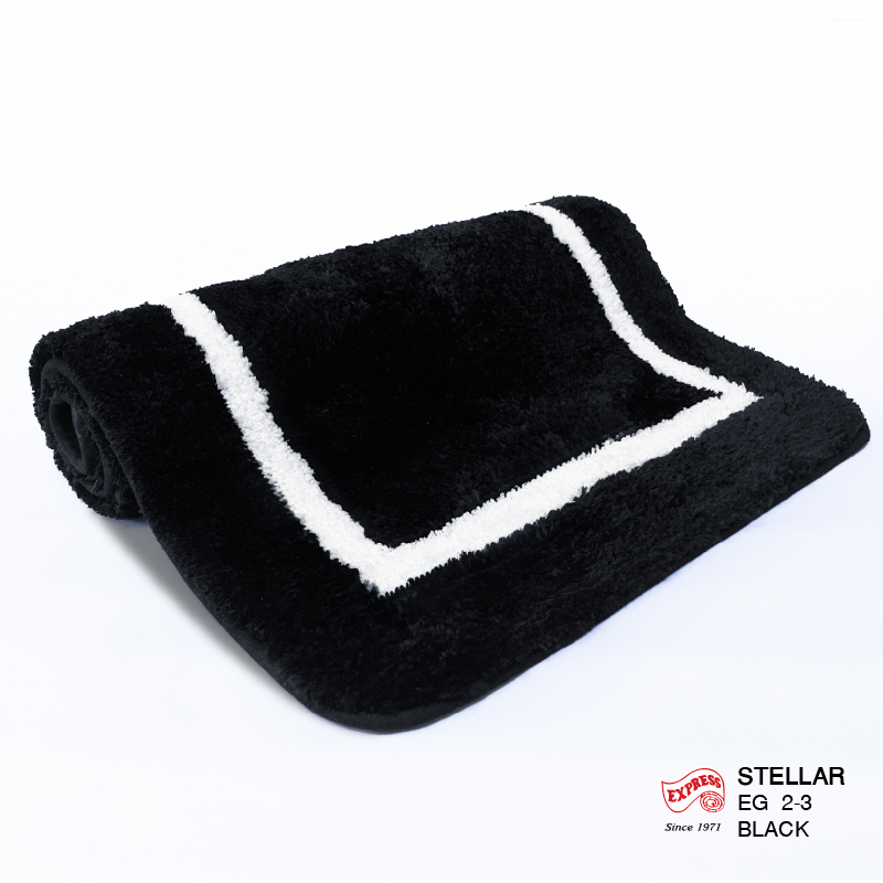 พรมเช็ดเท้าชุดห้องน้ำ (BATH MAT) รุ่น STELLAR EG 2-3 BLACK สีดำ