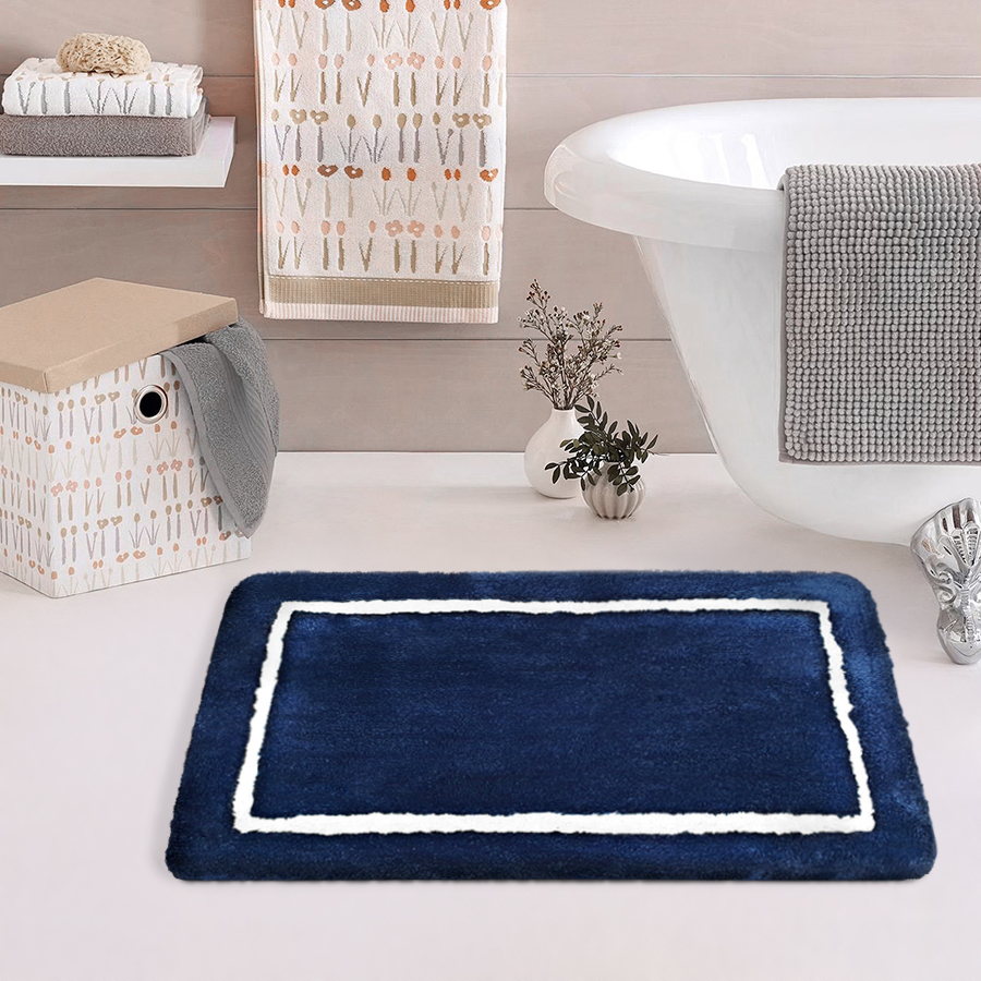 พรมเช็ดเท้าหน้าประตู (DOOR MAT) รุ่น STELLAR EM 2-2 NAVY BLUE สีน้ำเงิน