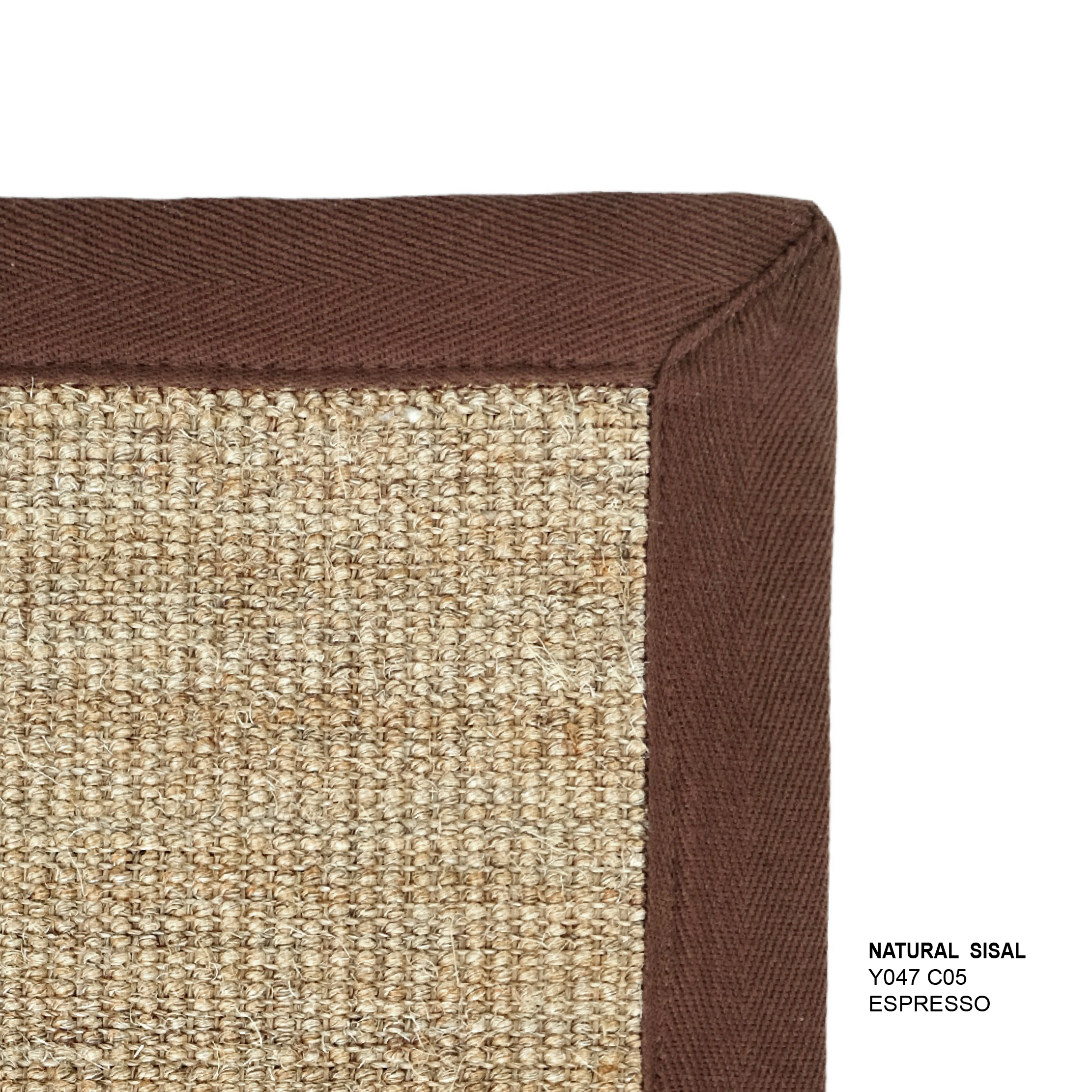 พรมรุ่น NATURAL SISAL (L1) Y047 C05 L1 200x290 ซม. ESPRESSO