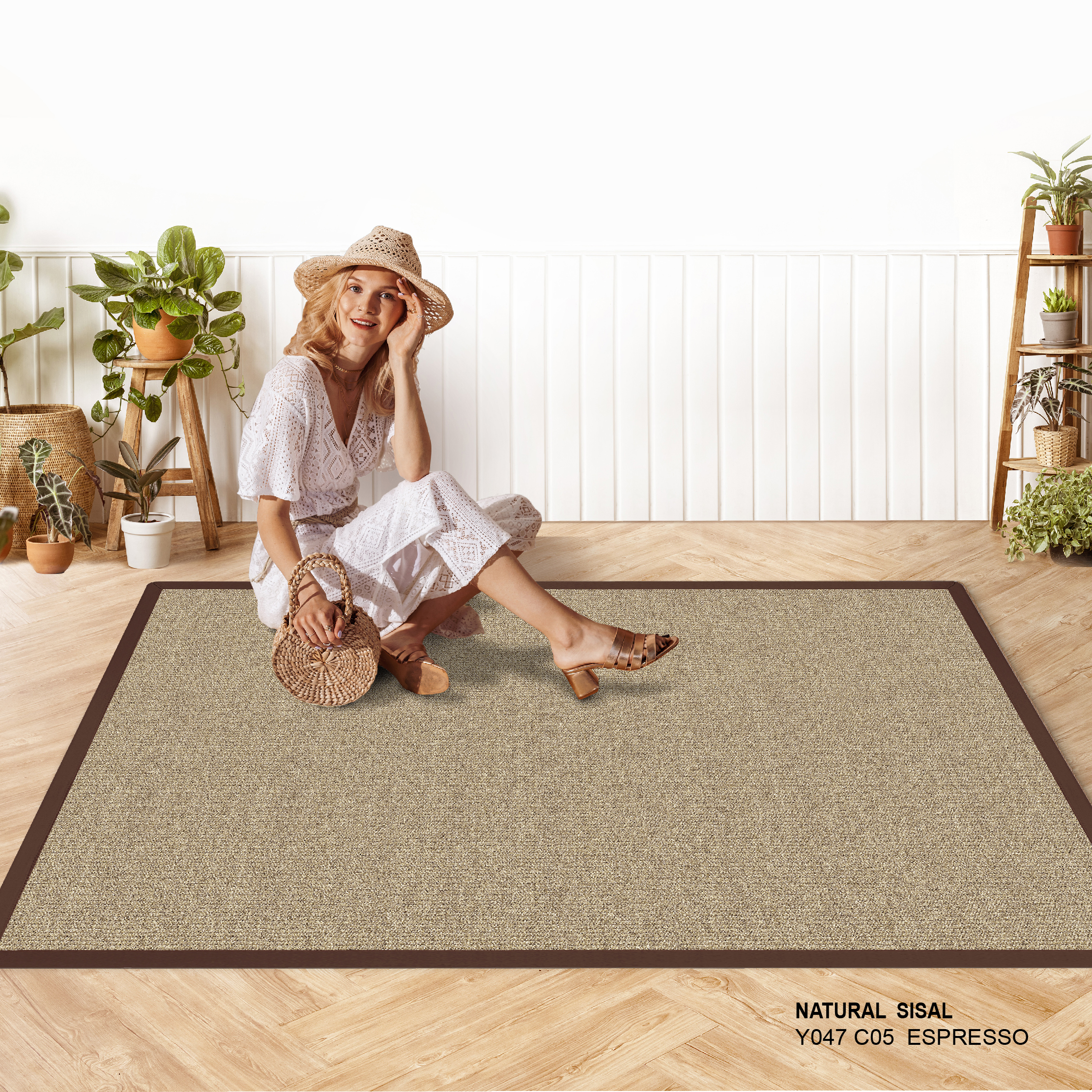 พรมรุ่น NATURAL SISAL (L1) Y047 C05 L1 200x290 ซม. ESPRESSO