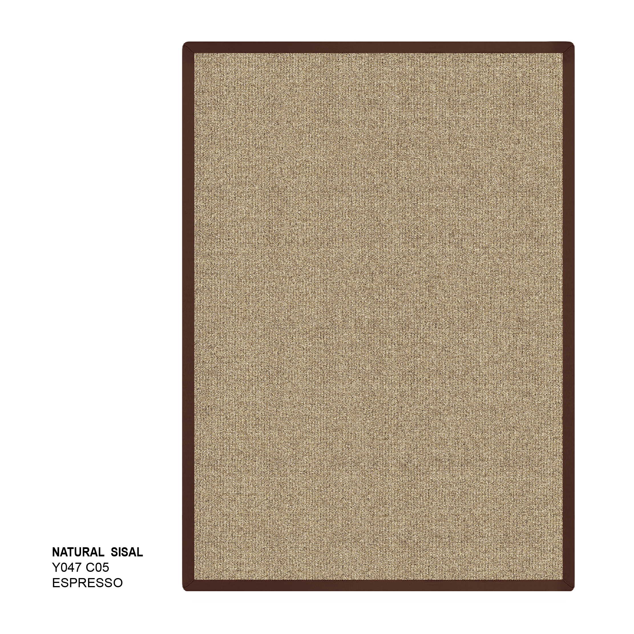 พรมรุ่น NATURAL SISAL (L1) Y047 C05 L1 200x290 ซม. ESPRESSO