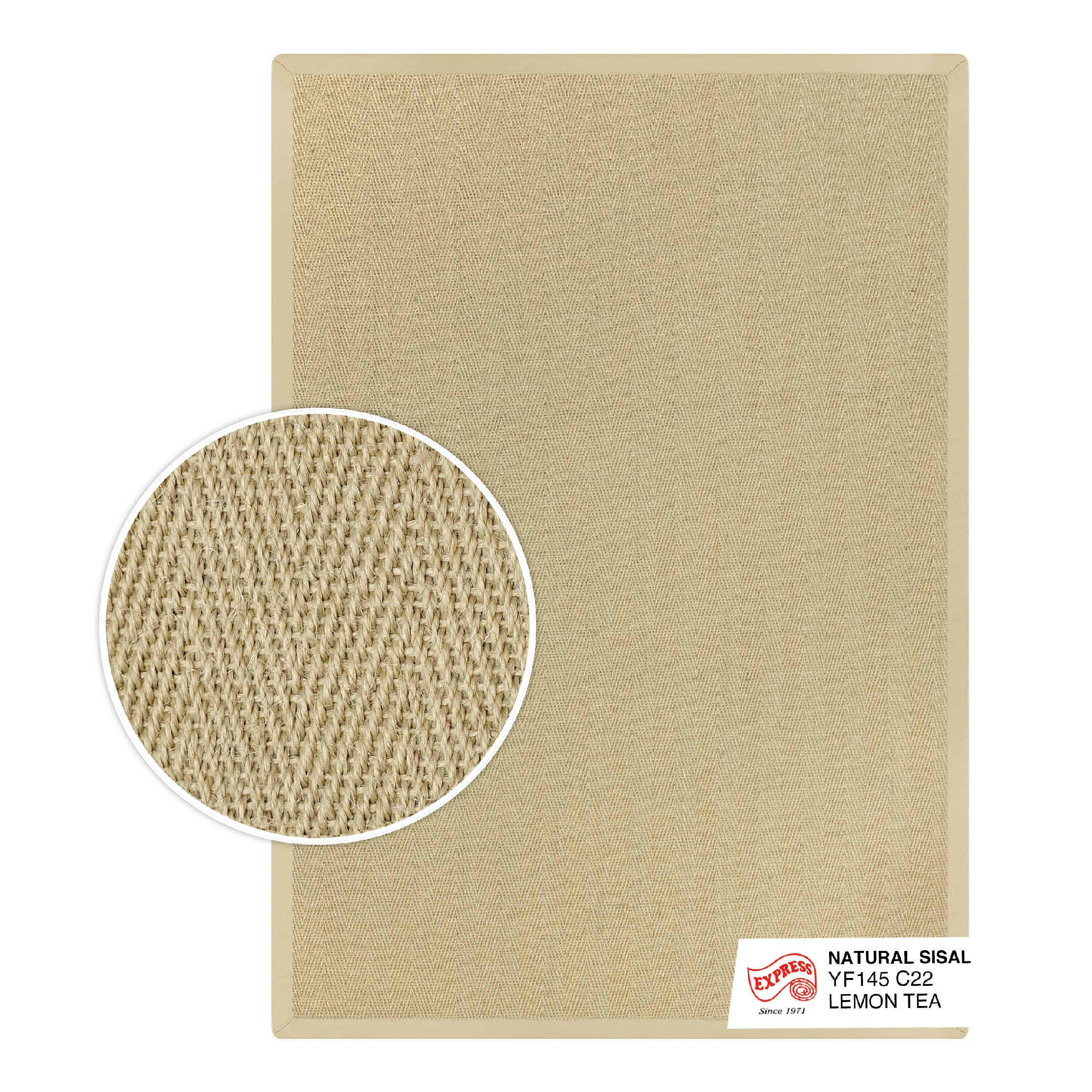 พรมรุ่น NATURAL SISAL (L1) YF145 C22 L1 200x290 ซม. LEMON TEA