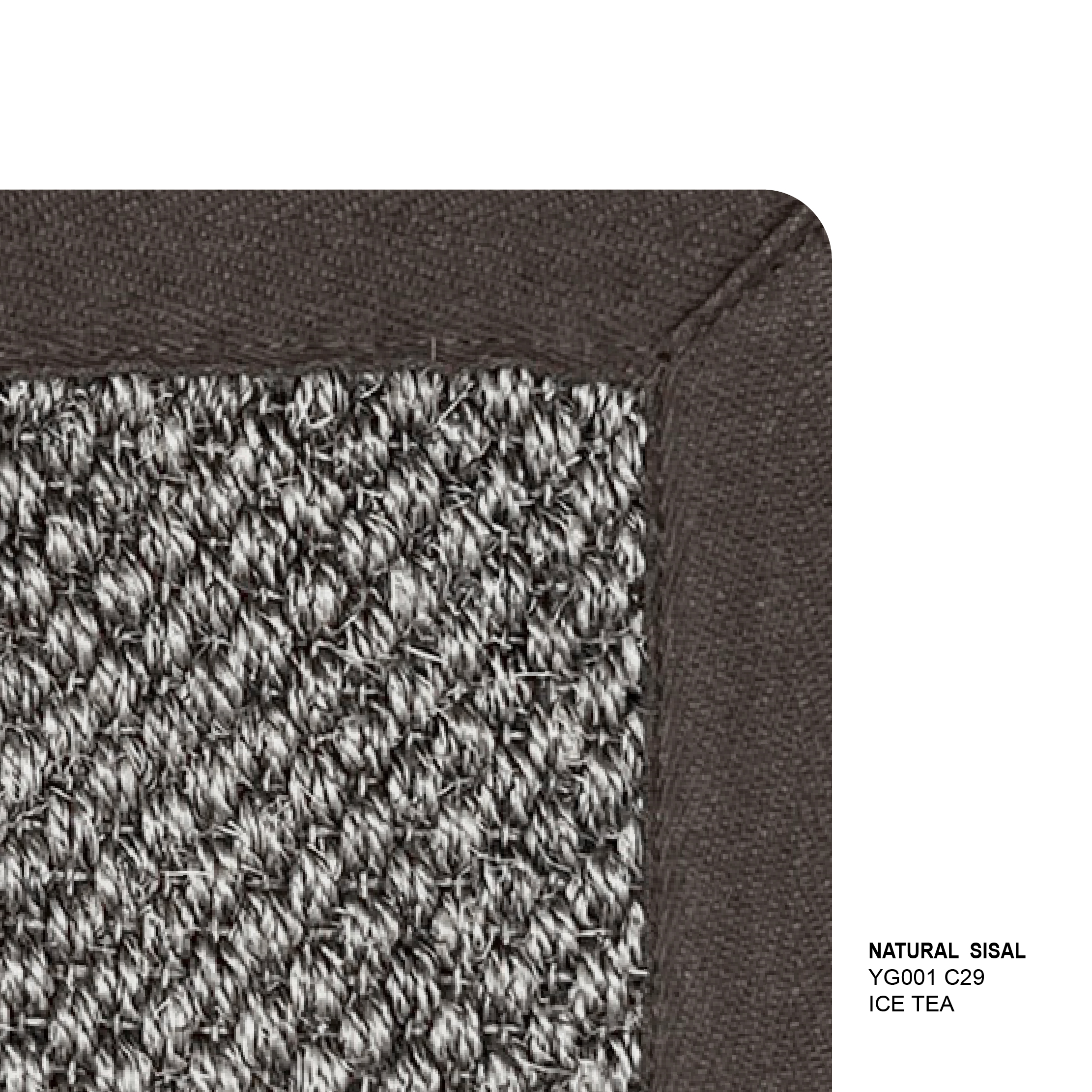พรมรุ่น NATURAL SISAL (L) YG001 C29 L 160x230 ซม. ICED TEA