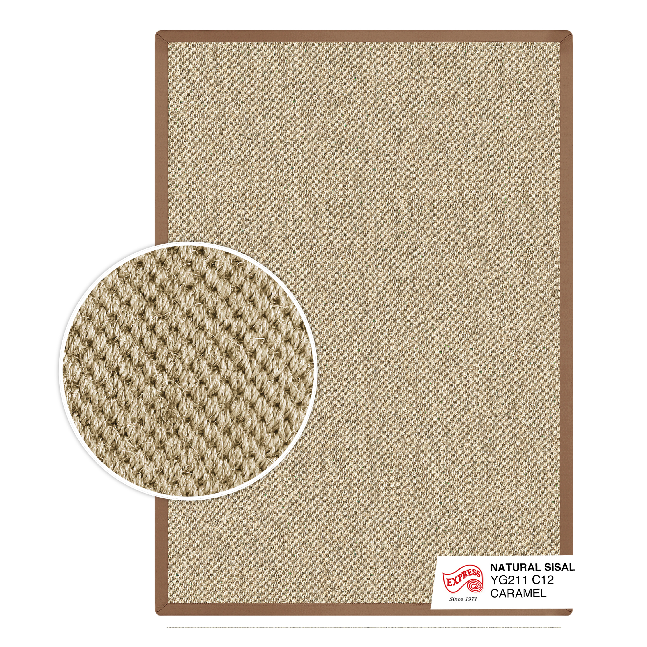 พรมรุ่น NATURAL SISAL (L1) YG211 C12 L1 200x290 ซม. CARAMEL