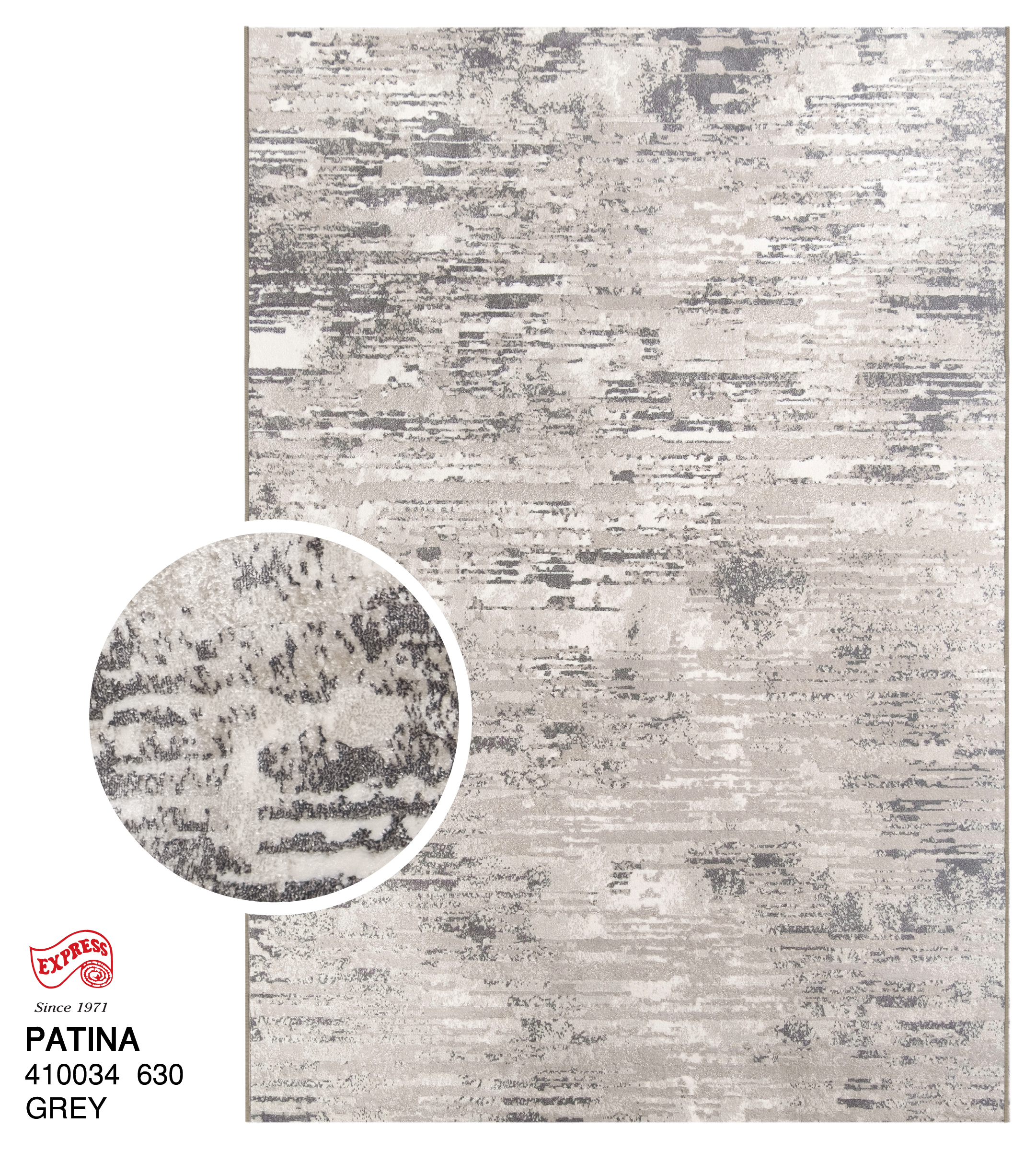 พรมรุ่น PATINA (XXL) 410034 630 XXL 300x400 ซม. GREY