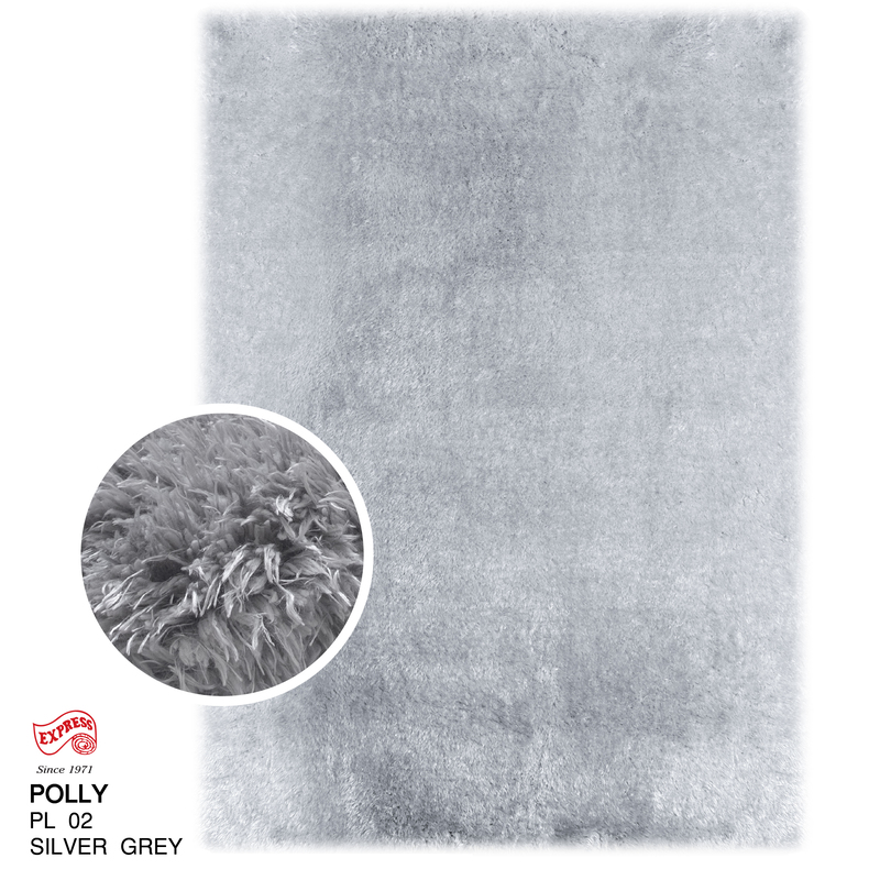 POLLY (S) PL02 S 80x150 CM. SILVER GREY