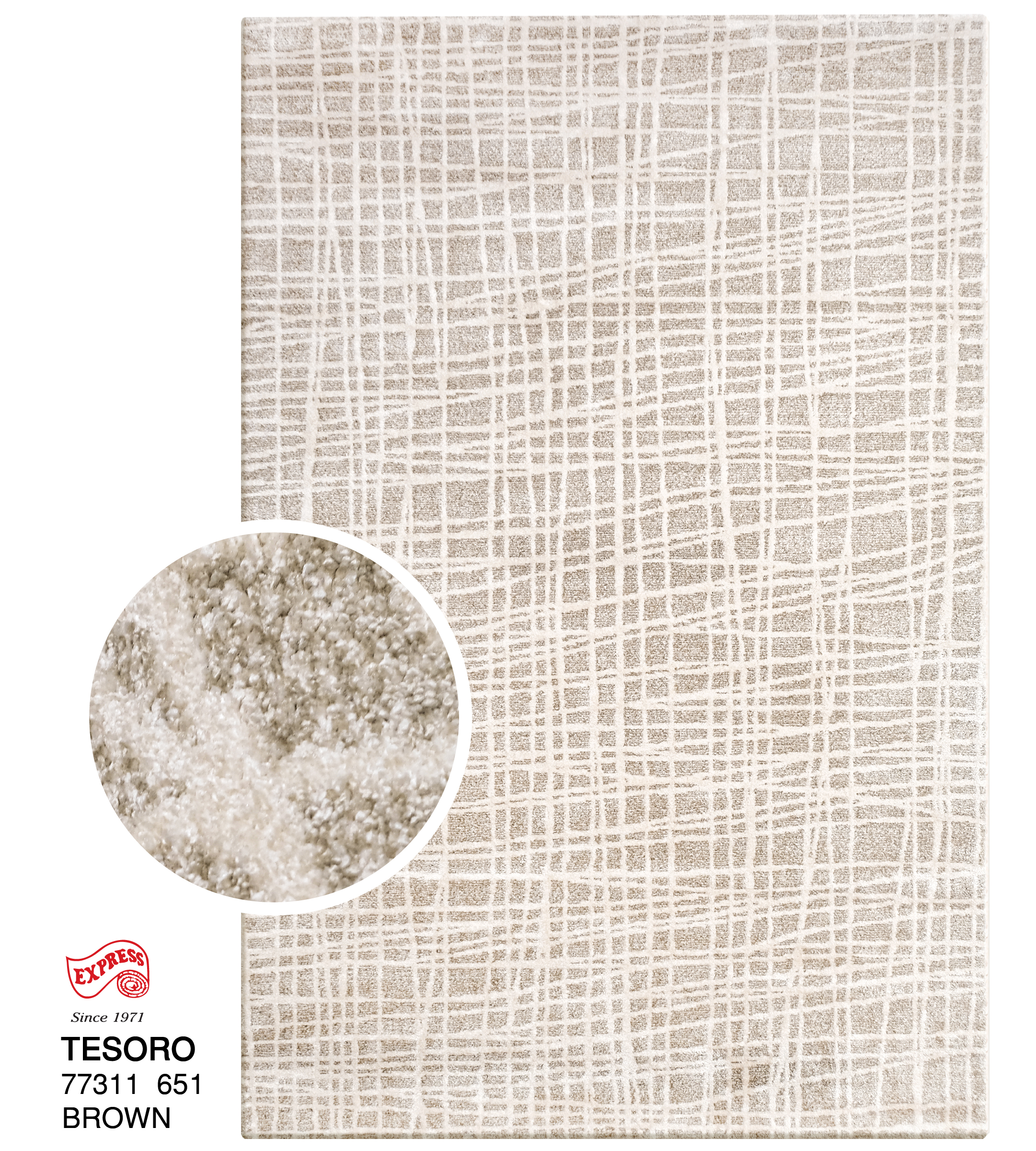 พรมรุ่น TESORO (L1) 77311 651 L1 200x290 ซม. BEIGE