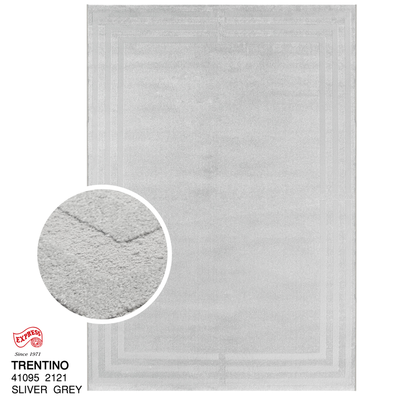 พรมรุ่น TRENTINO (XL) 41095 2121 XL 240x340 ซม. SILVER GREY